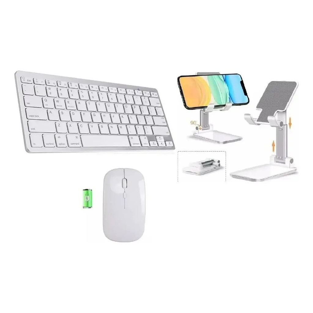 Teclado Mouse Sup Kit Para Galaxy Tab A T290/t295 Branco