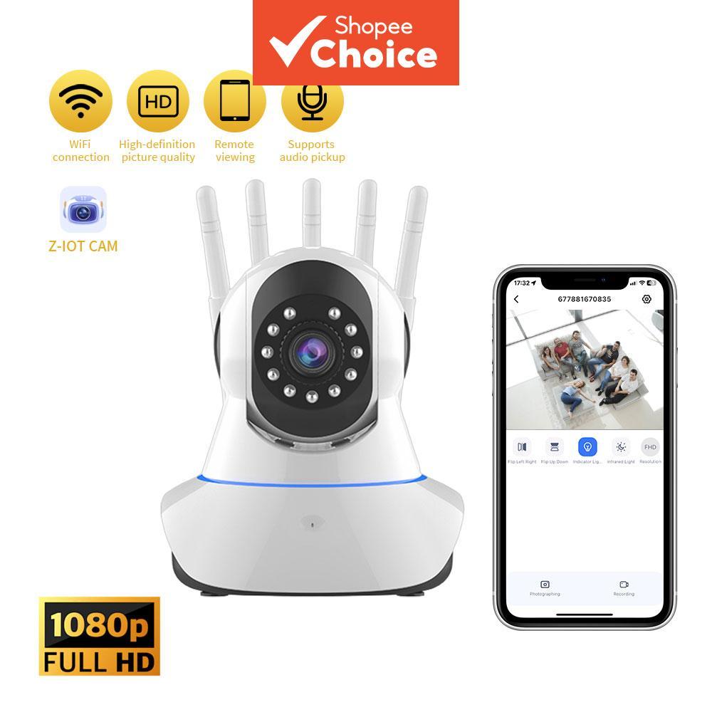 Câmera De Vigilância Doméstica Digital Inteligente WiFi IP 1080P CCTV De Segurança Sem Fio Com Inclinação Panorâmica De