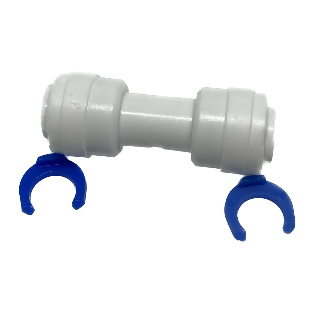 União Reta Redução Engate Rápido 5/16 8mm x 1/4 Branca