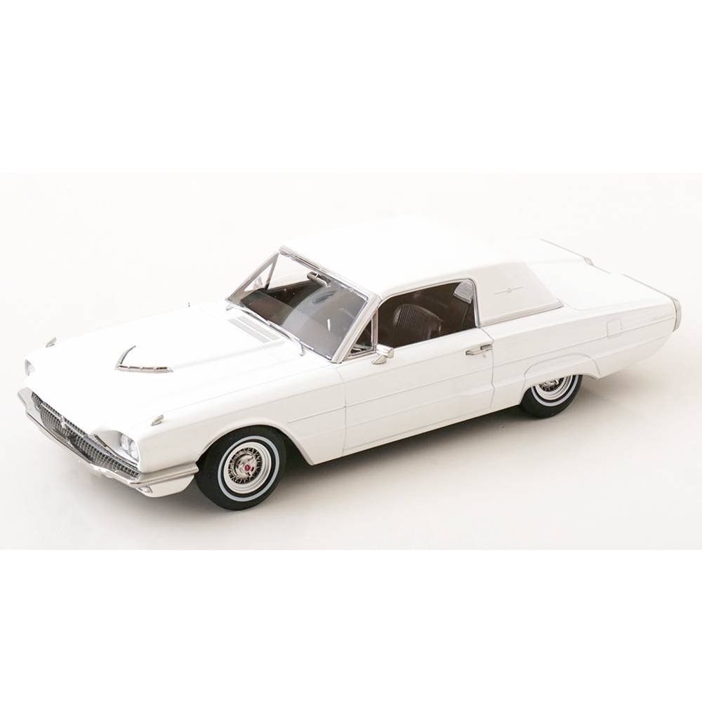 Miniatura Carro Ford Thunderbird Coupe (1966) - Branco - 1:18 - KK Scale
