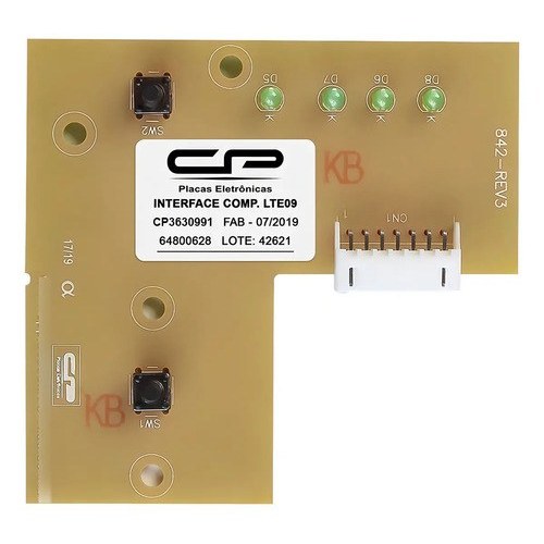 Placa Interface Cp Electrolux Lte09 Lavadora Bivolt 9kg 127/220v ( Usado )