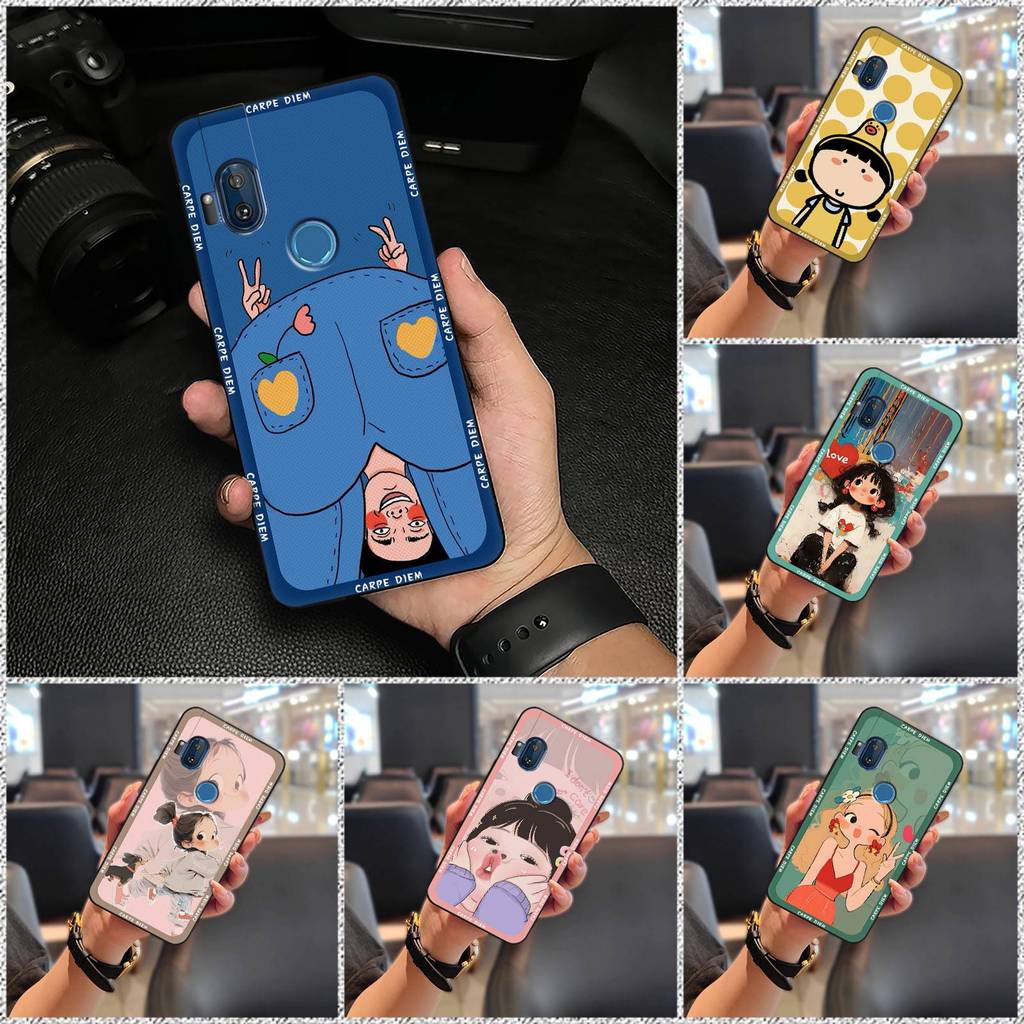 Capa De Telefone Fofa À Prova De Choque Para MOTO ONE Hyper Fashion Design Silicone Anti-Poeira Envoltório Completo Cart