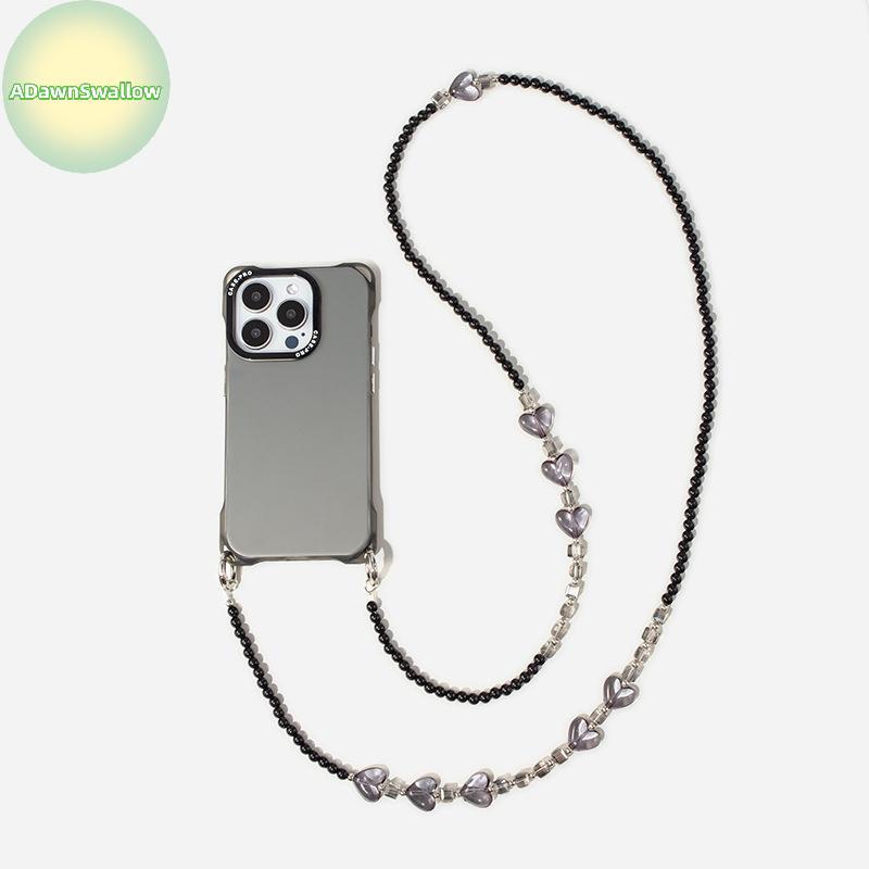 ADS Crossbody Lanyard Nelace Strap Pearl Beads Universal Long Pendurado Corda Anti-Lost Straps Para IPhone Xiaomi Samsun
