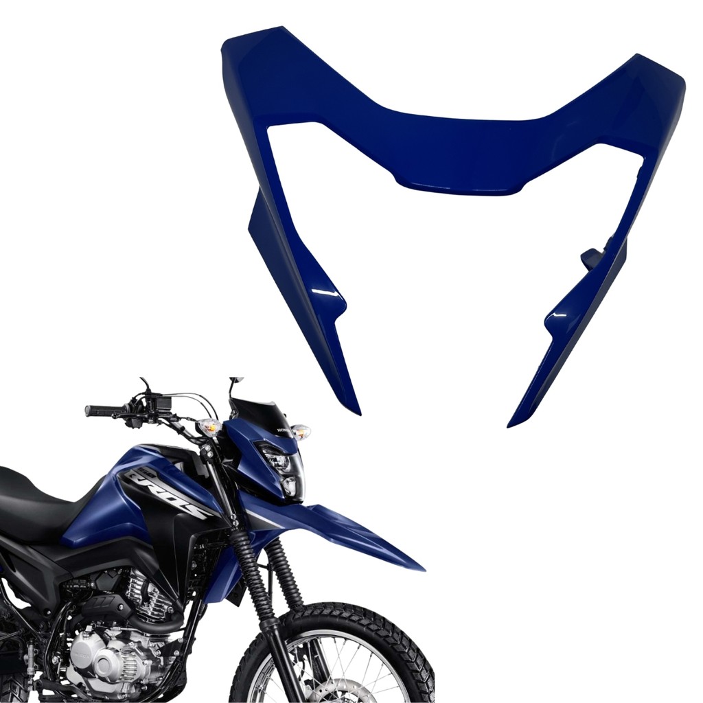 Carenagem Lateral Bananinha Farol Bros160 2025 Azul Tijuca