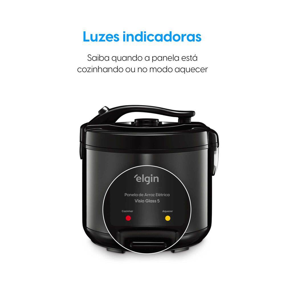 Panela de Arroz Visio Glass 5 – 400W 5 Xícaras · foto 2