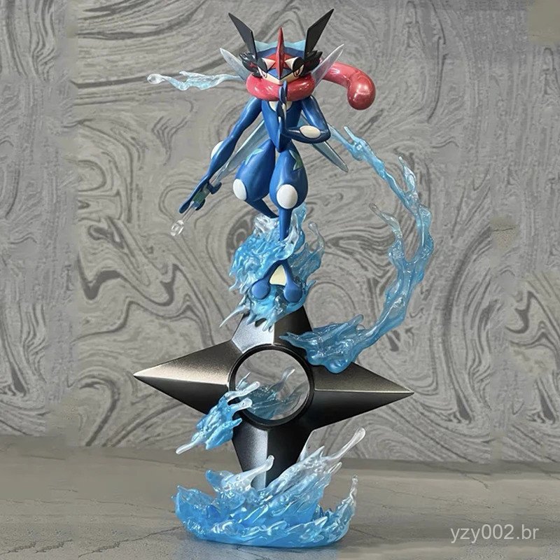 Figura de Anime Pokémon Greninja GK de 20cm, Shuriken de Água, Animal de Estimação Evoluído, Estátua Criativa, Boneco De