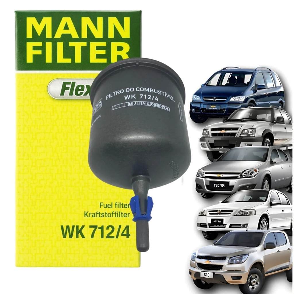 Filtro De Combustível Gm Astra Vectra Zafira Flex Ford Fiesta Mann Wk712/4