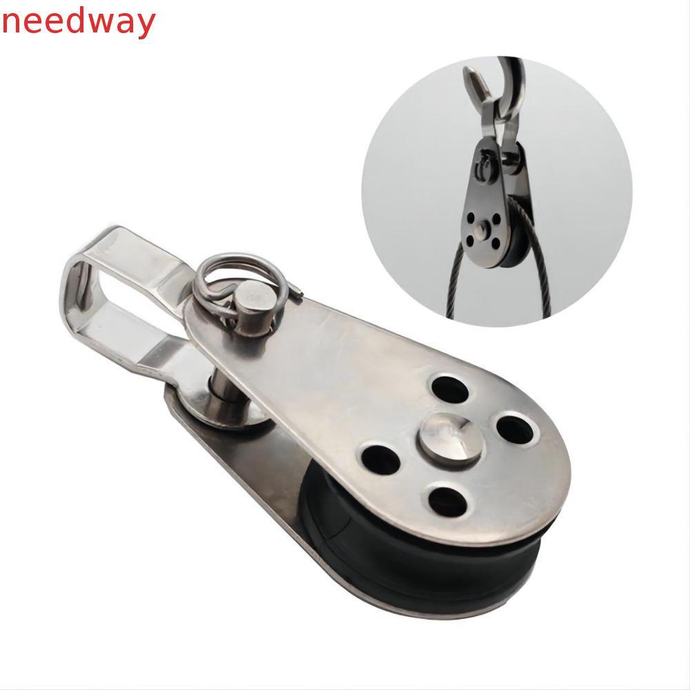 NEEDWAYB Polia De Aço Inoxidável De 25mm , Peças De Transmissão De Energia , Roda De Reboque , 316 Tração Fixa
