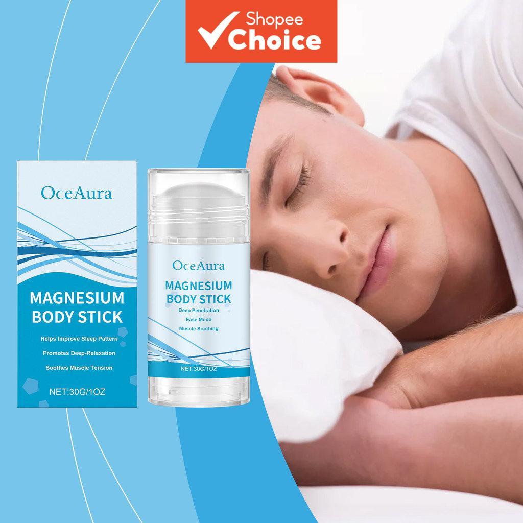 Bastão de Apoio ao Sono com Vitamina E, Cera de Abelha e Cloreto de Magnésio Profissional – Fórmula Suave e Nutritiva