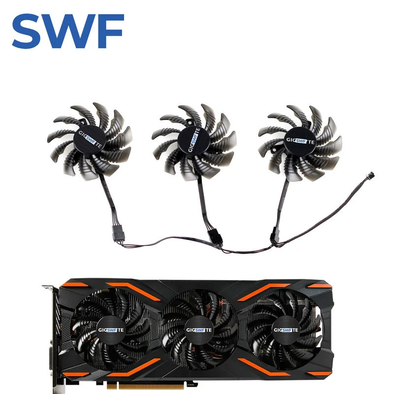 * 75MM PLD08010S12HH GTX 1070 Ventilador De Resfriamento Para Gigabyte AORUS 1080 1070 Ti 1060 G1 Refrigerador De Placa