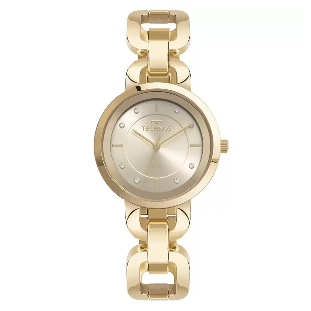 Relógio Technos Feminino Dourado Elegance Elos 2035mwm/1x Prova d'Aguá Garantia