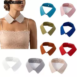 NANZHIJIANT Colar Falso Removível , Gola De Gravata Elegante Com Design De Lapela , Camisa Falsa