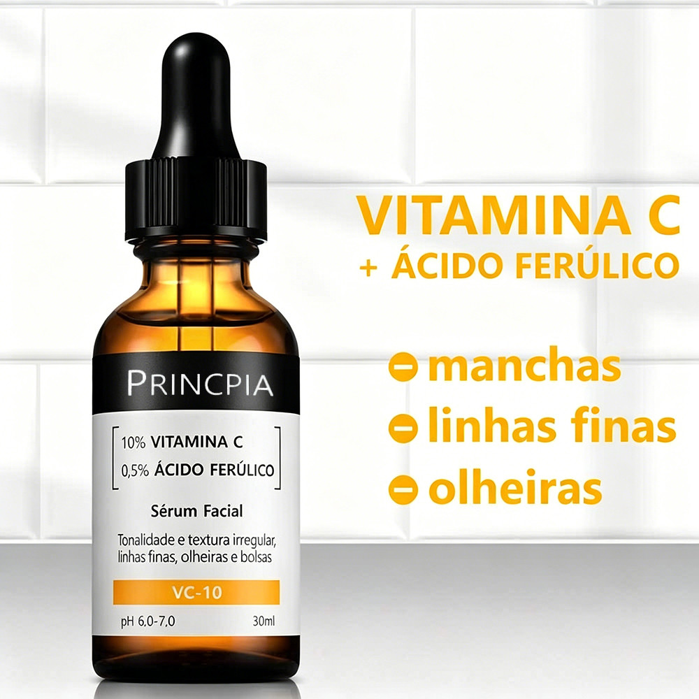 Sérum VC‑10: Pele com brilho, proteção e efeito firme | 10% Vitamina C