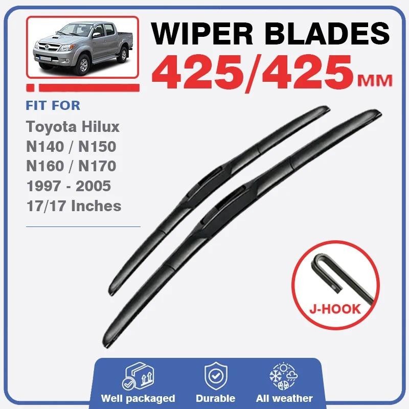 Kit De Conjunto De Lâminas De Limpador Para Toyota Hilux N140 N150 N160 N170 1997-2005 Escovas De-Brisa Dianteiro , Arru