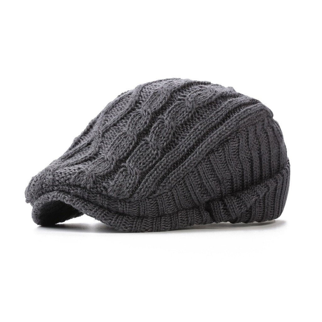 Boina de lã tricotada – um gorro quente que protege as orelhas, adequado tanto para homens quanto para mulheres no outon