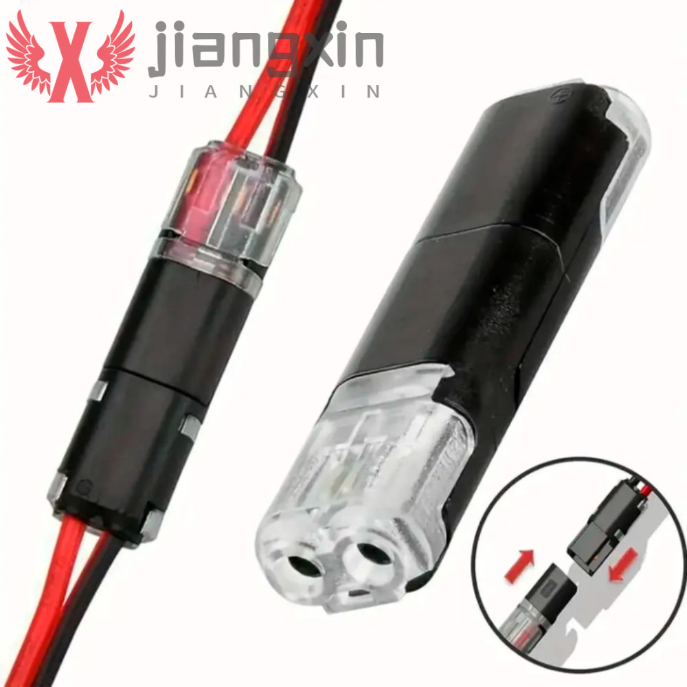 Conector De Fio Conectável JIANGXIN , Bloqueio Escocês De Mola De 2 Pinos Sem Descascamento , Bloco Terminal De Crimpage