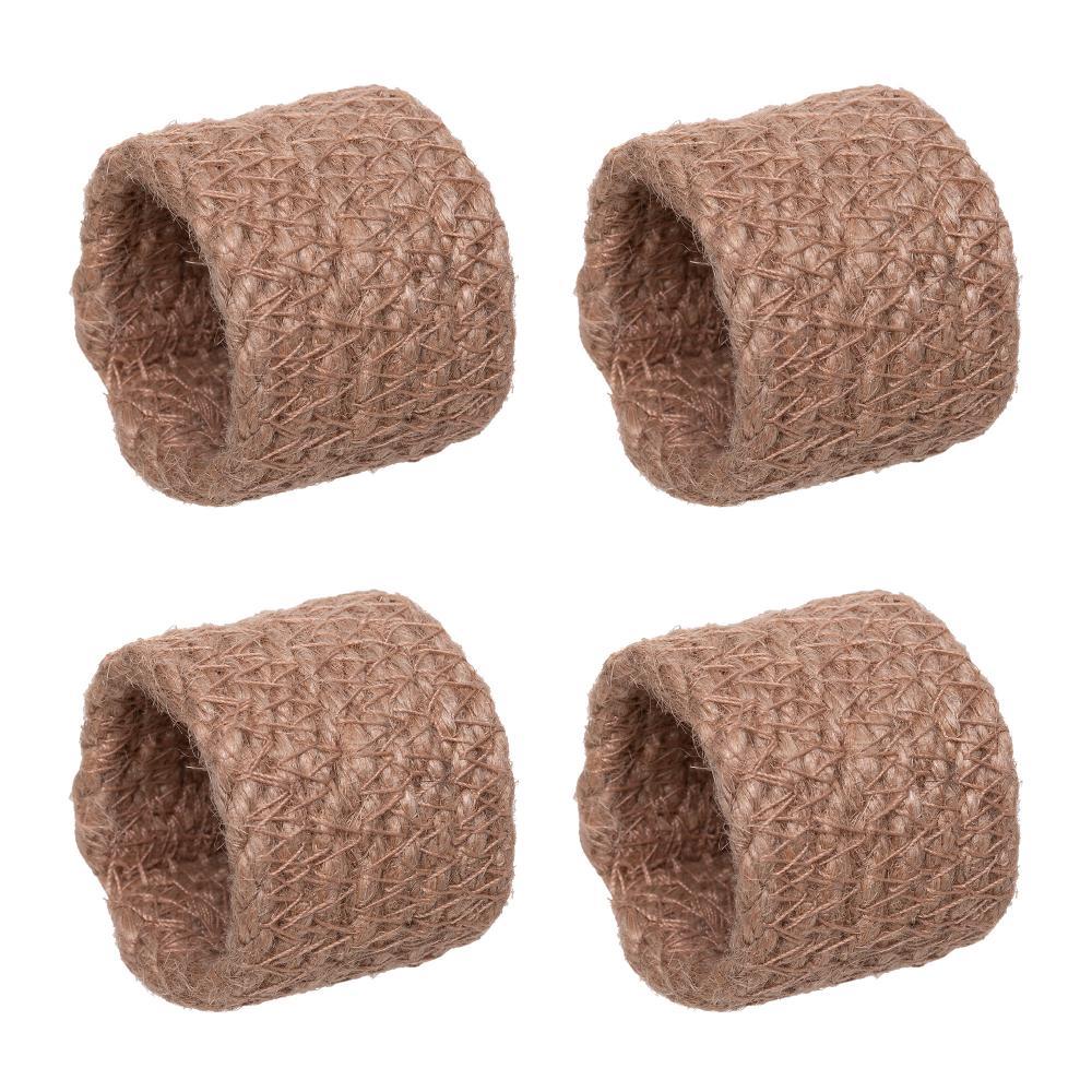 4 Anéis para Guardanapo Wolff 4cm x 4cm Juta