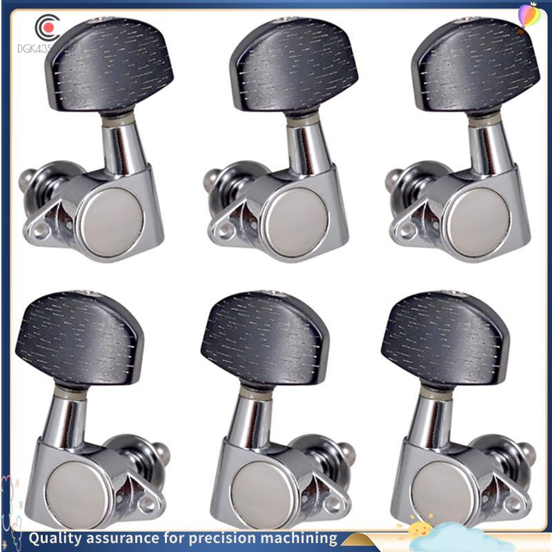 3L3R Fechado Guitarra String Tuning Pegs Tuner Máquina Cabeças Botões Chaves De Afinação Para Acústica Ou Elétrica , 6 P