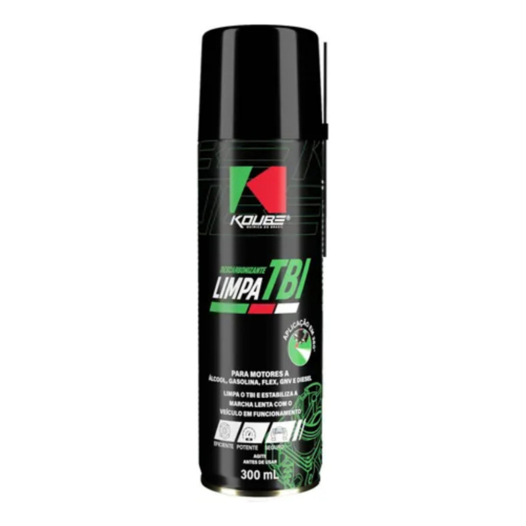 Koube Limpa Tbi 300 Ml Spray Descarbonizante Para Corpo De Borboleta Eletrônico