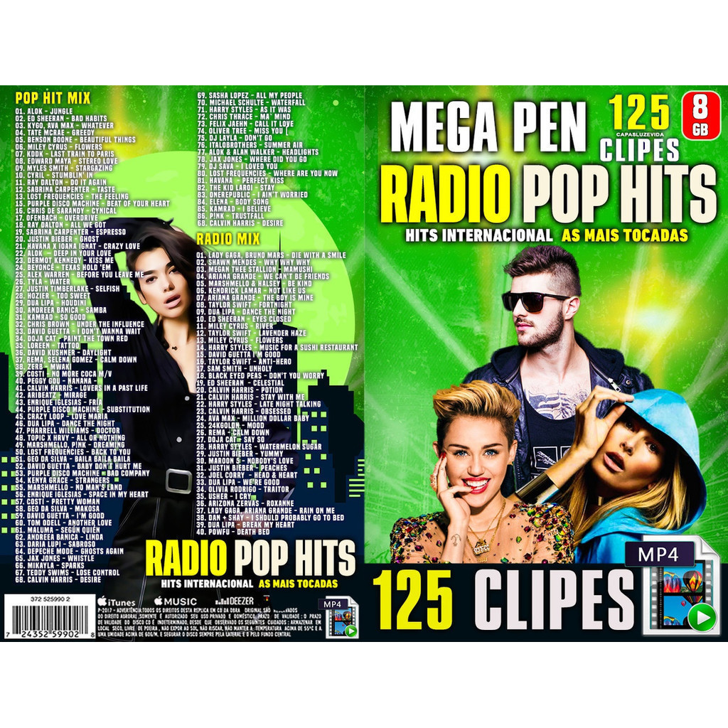 Usb 8gb Mega Pen Driive Top Radio Mix 8gb
