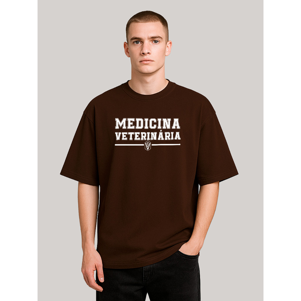 Camiseta Oversized Unissex Profissional Medicina Veterinária Conforto e Estilo 100% Algodão