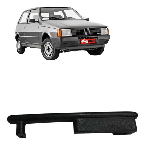 Puxador Porta Dianteira Esquerda Fiat Uno 1987 A 1999 Preto Dianteira
