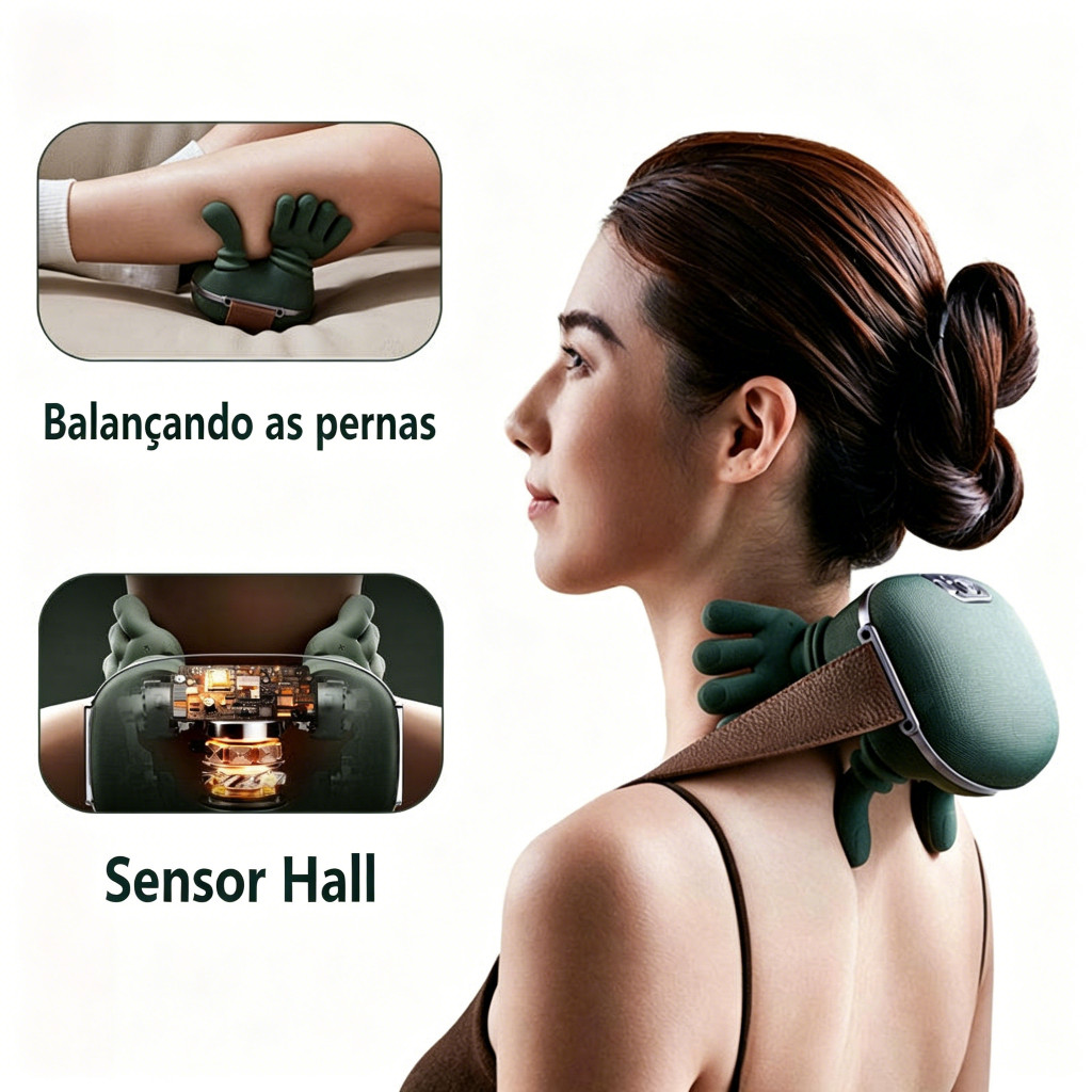Portable Electric Neck Relief Massager 3 Intensities Infrared Heating