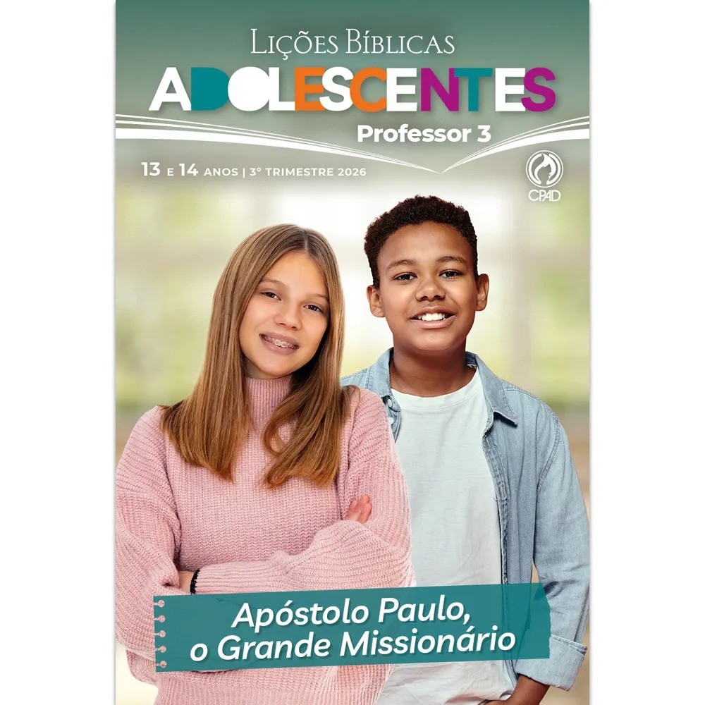 Revista Lições Bíblica Adolescentes Professor 3º Trimestre 2026