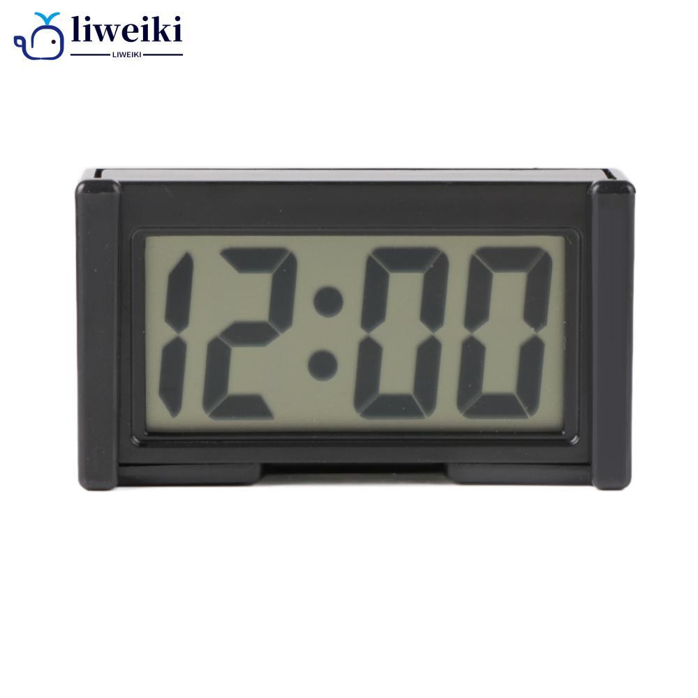 LIWEIKI Mini Relógio De Carro Auto Caminhão Painel Tempo-Adesivo Suporte Veículo Eletrônico Digital C8U5