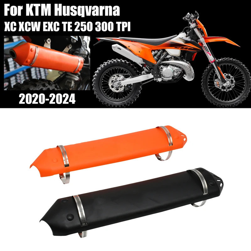 Para KTM EXC 250 300 TPI XC-W Husqvarna TE250 TE300 2T 2020 2022 2023 Motocicleta 2024 Escudo Térmico De Escape Capa Pro