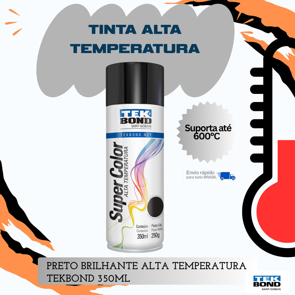 PRETO BRILHANTE(ALTA) 350 ML TEKBOND