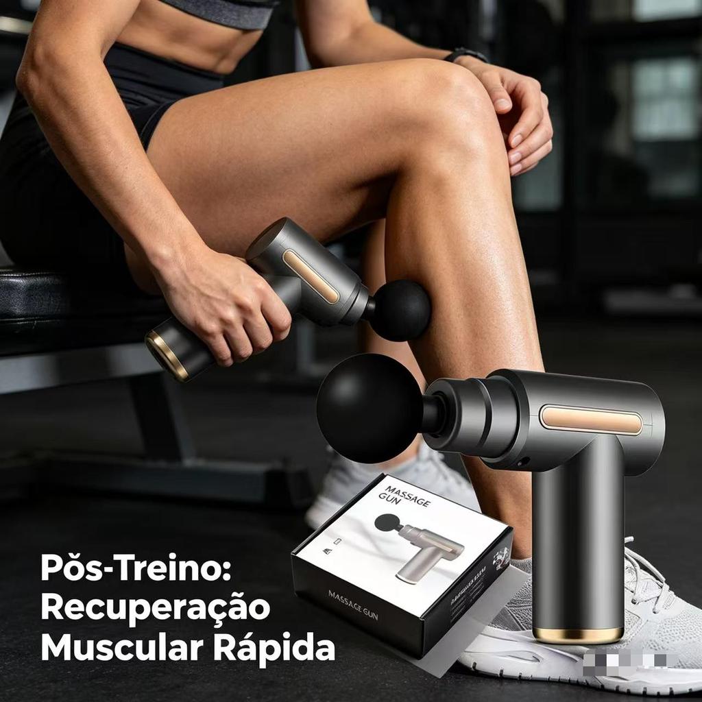 Massageador Corporal Portátil Recarregável 6 Velocidades Bivolt