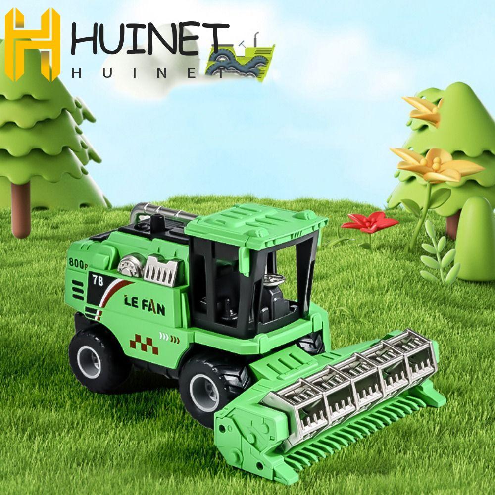 HUINET Crianças Agricultor Carrinho Brinquedo , Trator Guindaste Simulação Fazenda Colheitadeira