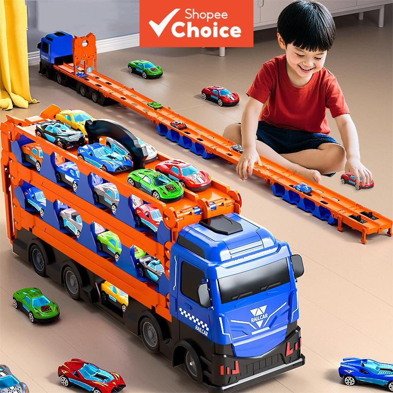 Brinquedos de Caminhão com Ejeção de Deformação, Caminhão de Brinquedo Infantil com Grande Armazenamento Dobrável em 3