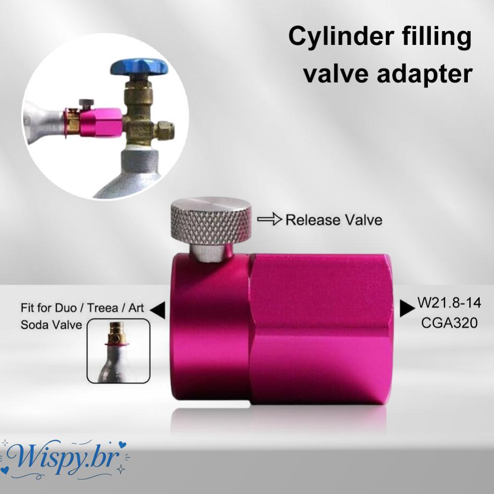Adaptador De Recarga De CO2 CGA320 Para W21.8-14 Cilindro Cerveja Caseira