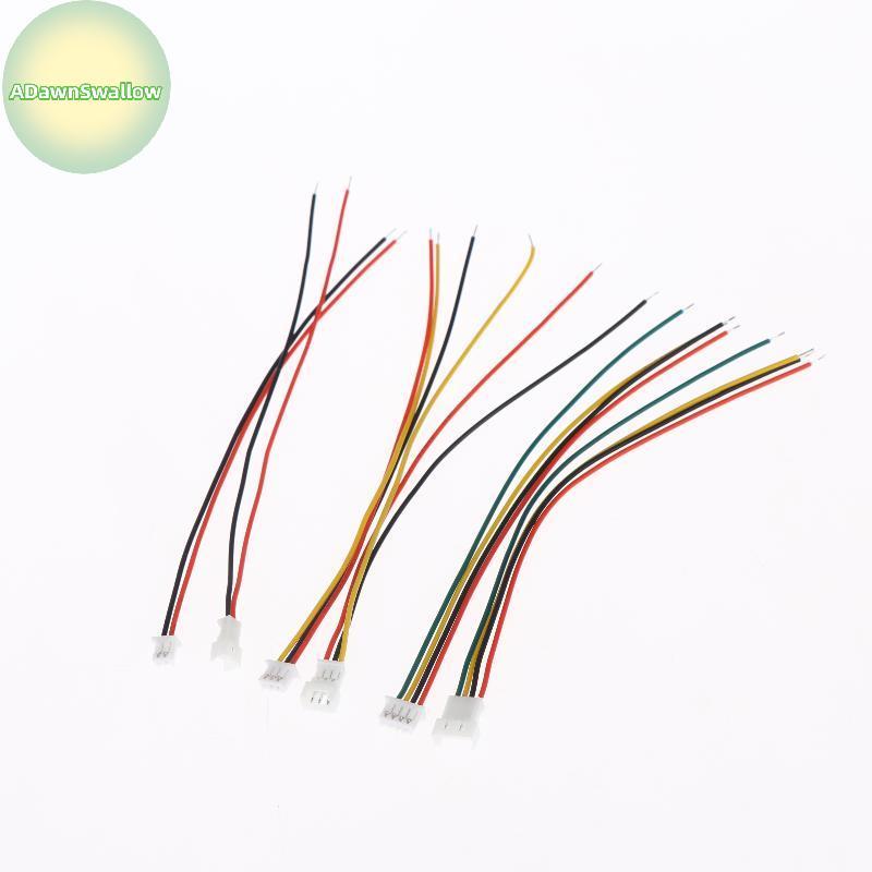 ADS 1.25mm Cabo Mini Micro JST Conector 10 Pçs Conjunto 2 3 4 5 6 Pinos Macho Fêmea Plug Para Pequenas Eletrônicos DIY B