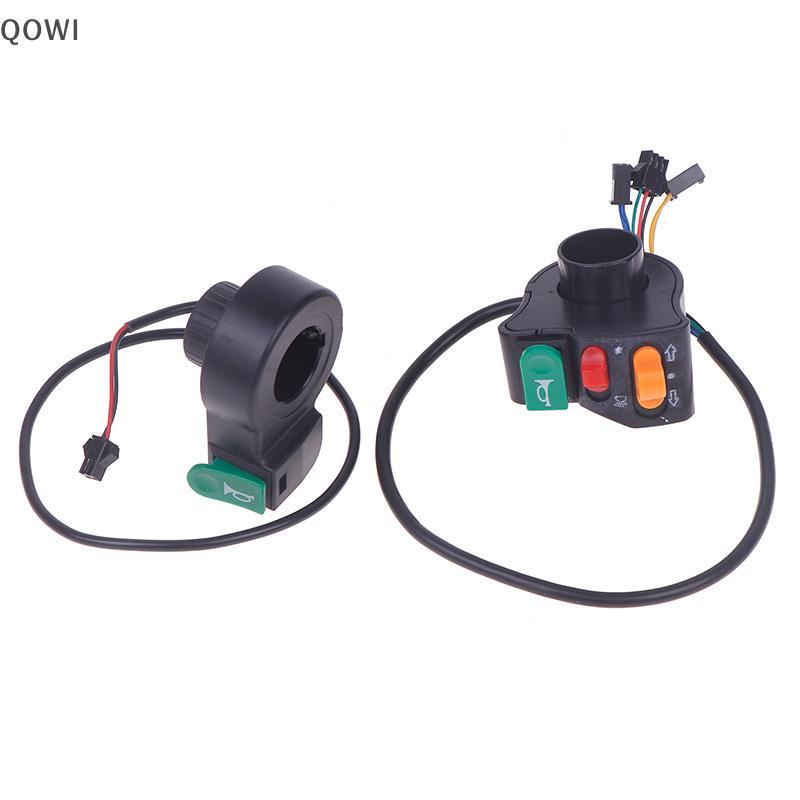 qo 3 Em 1 Bicicleta Elétrica Scooter Motocicleta Lidar Com Interruptor De Plástico Farol Chifre Botão Sinal Volta E-bike