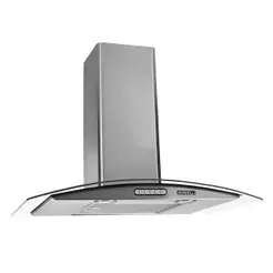 Coifa De Parede Nardelli Vidro Curvo Duto Slim 70cm Inox 220V