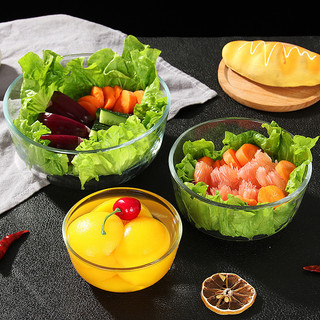 Tigela de vidro espessada, tigela para salada de frutas, tigela para sopa, tigela para presente, tigela para macarrão in