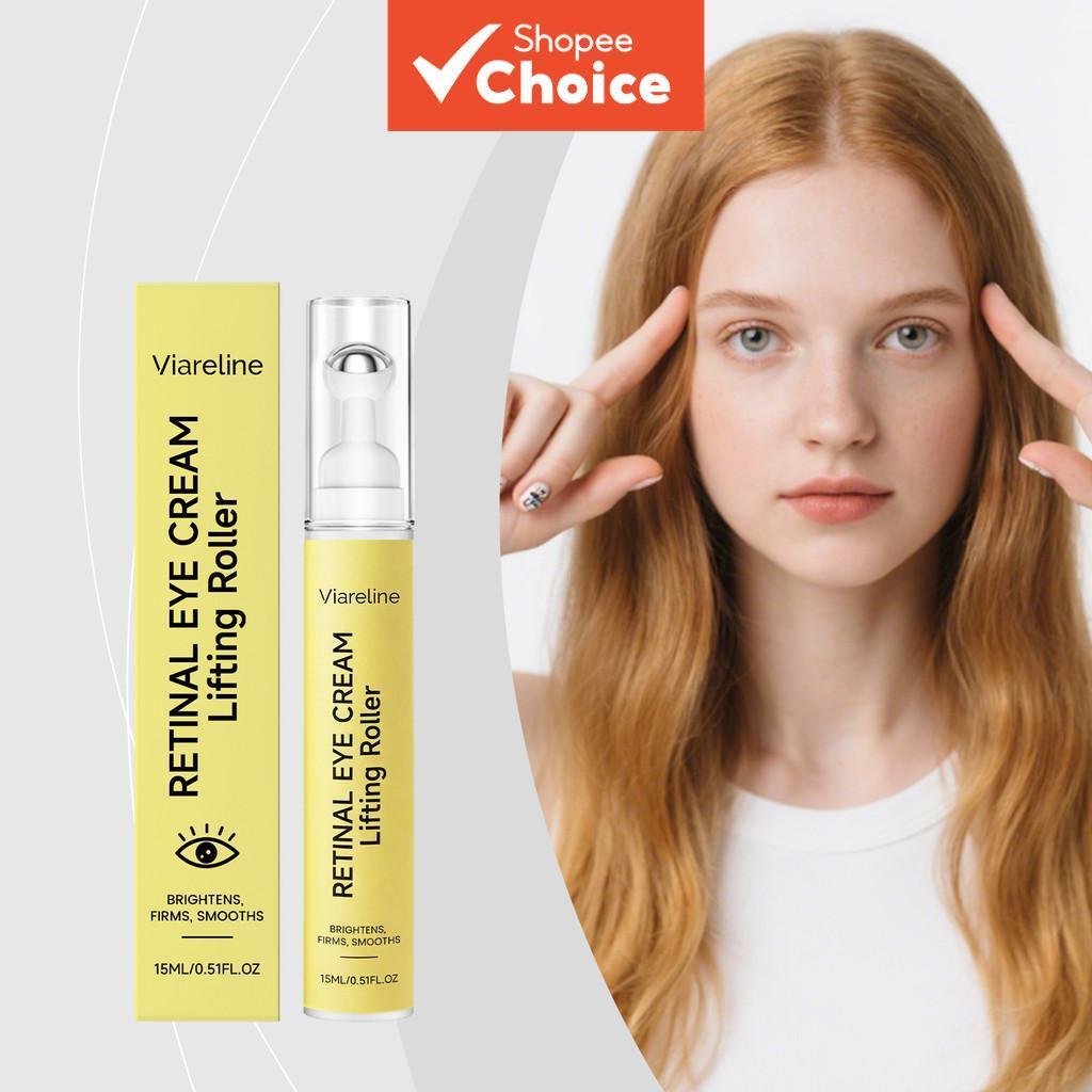 Creme Retinol Profissional para os Olhos com Cafeína e Bakuchiol para Área dos Olhos Fina Uso Diário Massagem Suave 15ml