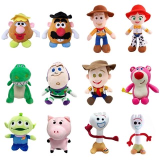 Novos produtos transfronteiriços em estoque pronto Toy Story 4 Boneca de pelúcia Woody Buzz Fork Dinosaur Lightyear Bone