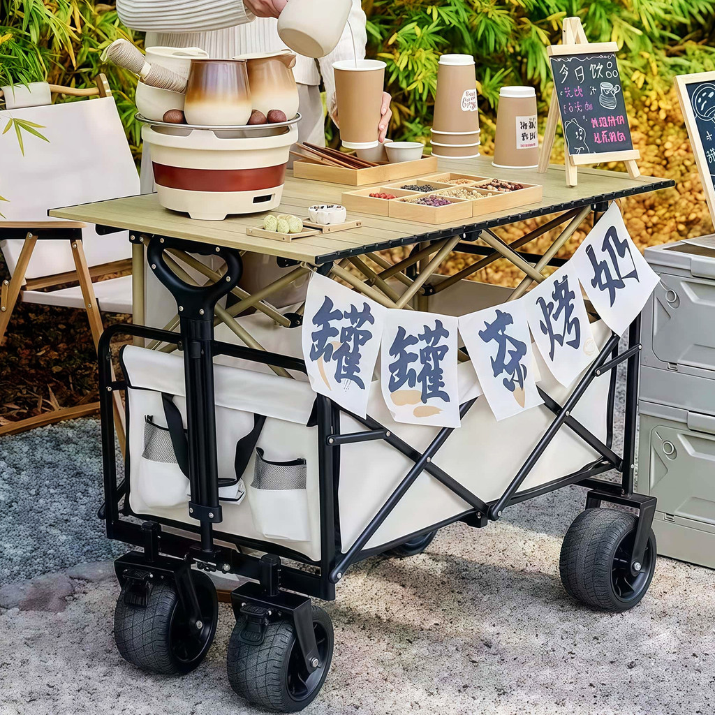 Influenciador mercado noturno tenda carrinho dedicado dobrável móvel ao ar livre multifuncional flor Sushi churrasco sal