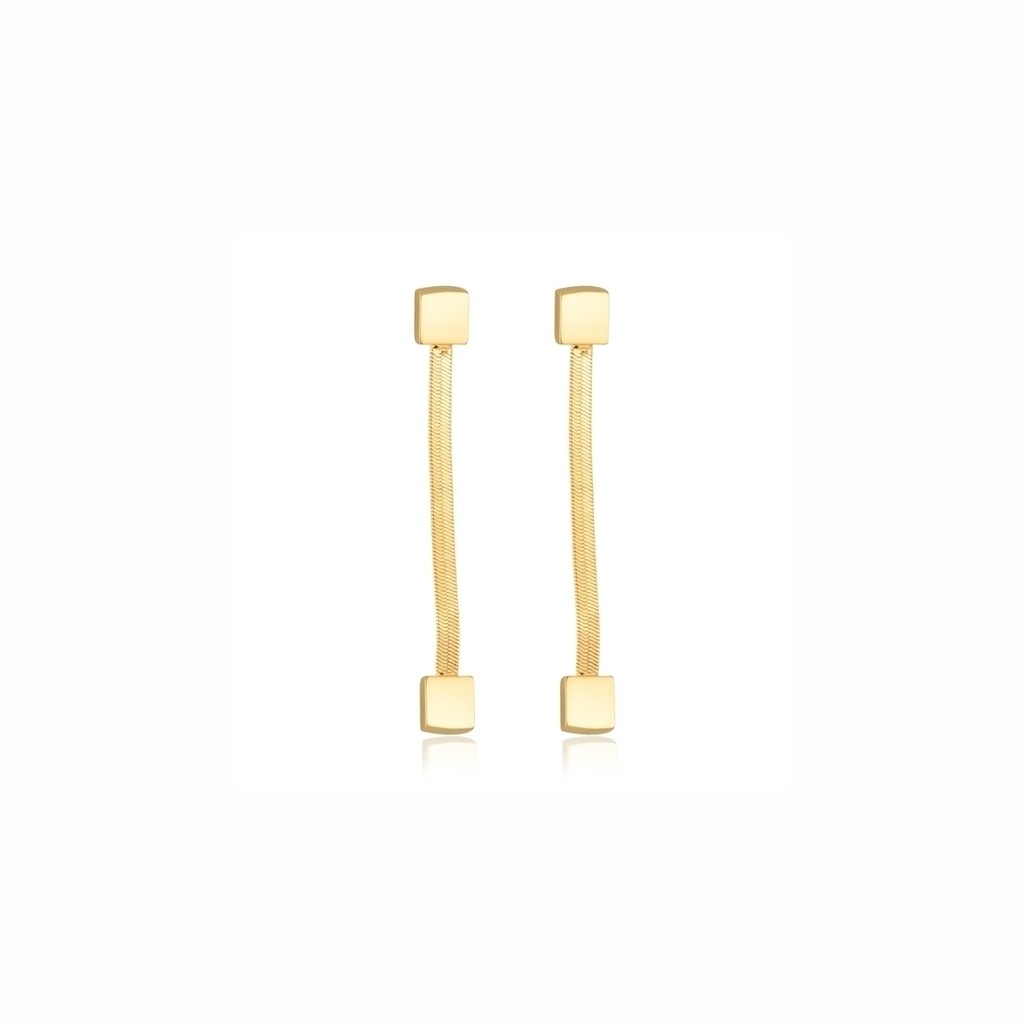 BRINCO CATARINA SEMIJOIA BANHO OURO 18K PREMIUM MODERNO PRESENTE NAMORADA (BR1195)