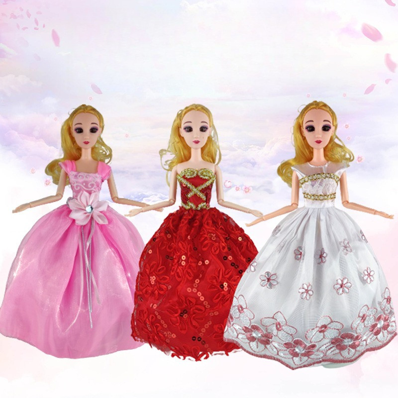 Vestido De Boneca De 30 Cm , Princesa Doce Menina , Brinquedo Casamento
