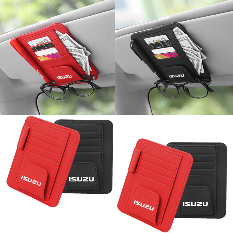 1 unidade Organizador de Visor Solar para Carro Isuzu D-Max MU-X Ertiga APV Ignis Edition Ertiga Karimun Ignis Edition S