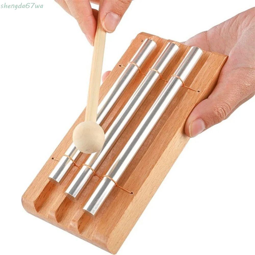 Carrilhão Musical De Meditação SHENGDA , Instrumento De Percussão De Sino De 3 Tons , Relaxamento