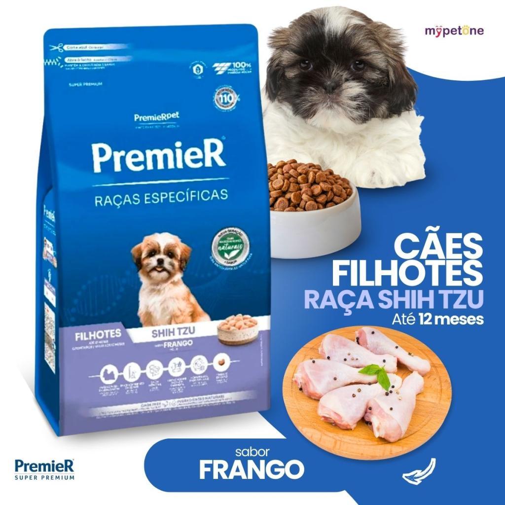 2 Ração Premier Pet Raças Específicas Cães Filhotes Shih Tzu Sabor Frango - 2,5 Kg — imagem 2 de 2