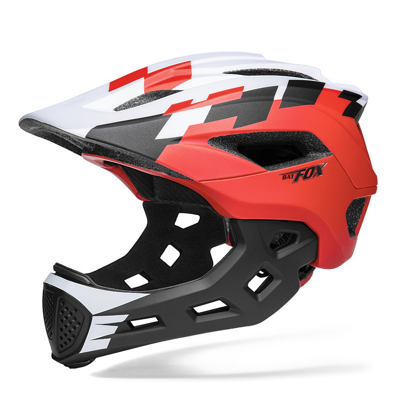 Capacete BATFOX Toddler Full Face Bike | Capacete Resistente ao Impacto para Bicicleta Equilíbrio
