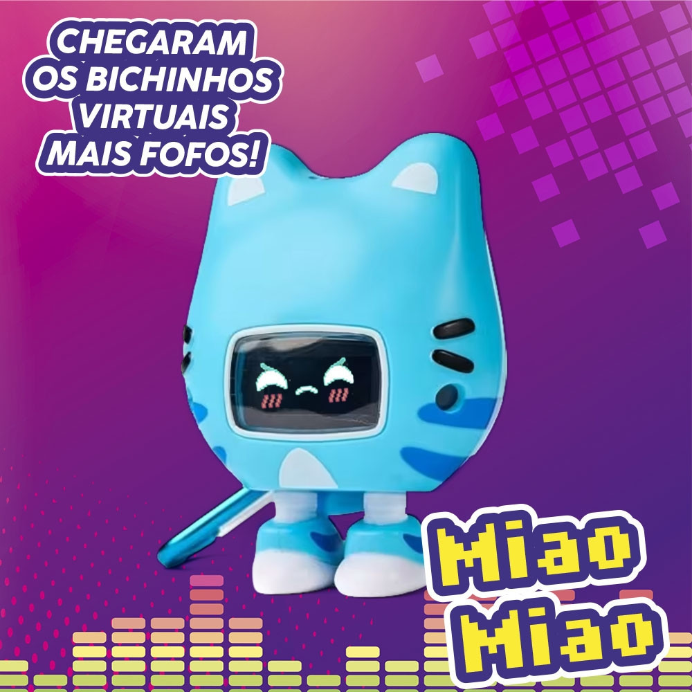 Bichinho Virtual Interativo Beep Boop Miao Miao Multikids - BR2828