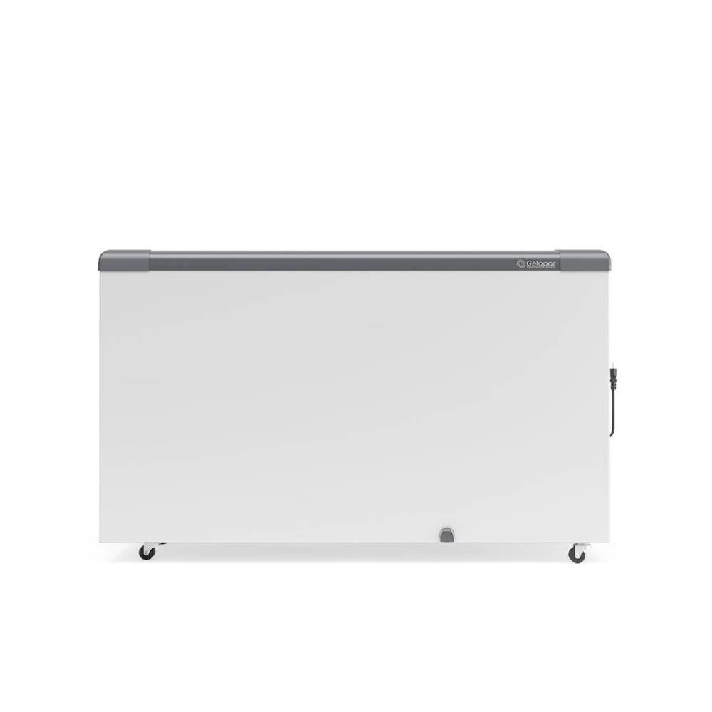 Freezer Gelopar Horizontal 395L 2 Portas de Vidro Branco 127V GHD-400 CZ (81003.06.1)
